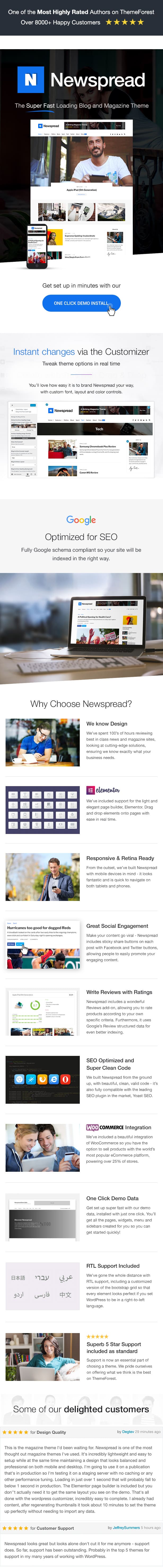 WordPress博客、杂志、新闻主题：Newspread